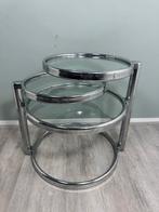 Vintage leimotiv chroom salontafel, Huis en Inrichting, Woonaccessoires | Etagères, ?, Zo goed als nieuw, ?, ?