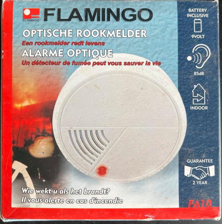 2x Optische Rookmelder - Nieuw in doos!, Doe-het-zelf en Verbouw, Alarmsystemen, Nieuw, Detector, Sensor of Melder, Rook, Draadloos