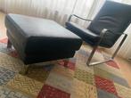 Rolf Benz Leren Zitgroep: Bank, Fauteuil & Hocker, Huis en Inrichting, Gebruikt, 125 cm of meer, Design, Ophalen of Verzenden