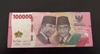 Indonesie 100.000 rupiah, Ophalen of Verzenden, Zuidoost-Azië