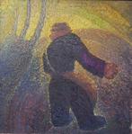 schilderij "licht" zaaier impasto techniek pointulistme, Ophalen of Verzenden