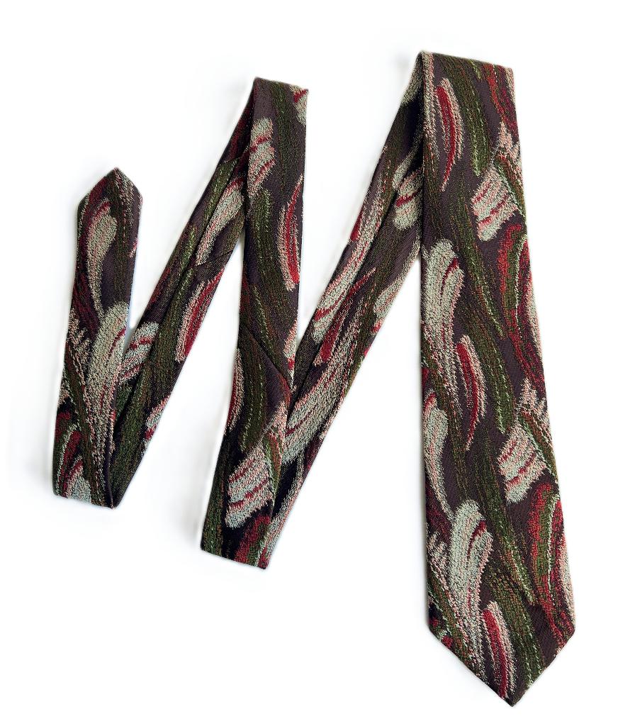 Vintage stropdas van Triton, Kleding | Heren, Stropdassen, Zo goed als nieuw, Met patroon, Bruin, Ophalen of Verzenden