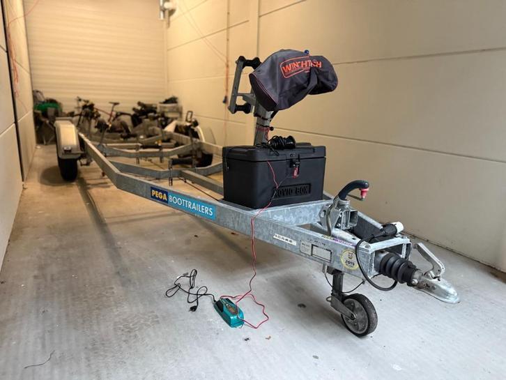 Pega PG2 2000 SV boottrailer te koop, Watersport en Boten, Boottrailers, Gebruikt, Sloepentrailer, 1500 tot 3000 kg, 6 tot 9 meter