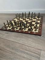 Metalen schaakspel tekoop! Damspel schaken dammen, Hobby en Vrije tijd, Gezelschapsspellen | Bordspellen, Ophalen of Verzenden