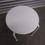 Witte metalen IKEA ROXO tafel, Ophalen, 50 tot 100 cm, Rond, Metaal
