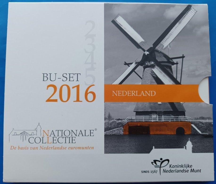 BU-Set Nederland 2016 - Droogmakerij, Postzegels en Munten, Munten | Nederland, Ophalen of Verzenden, Koningin Beatrix, Euro's