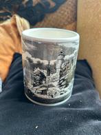 Vintage Duitse Bierpul Beker Zwart Wit brocante, Ophalen of Verzenden