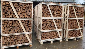 ovendroog eikenhout, haardhout, gekloofd hout (€112/m3) beschikbaar voor biedingen