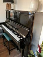 Kraus piano hoogglans bruin met kruk, Ophalen, Gebruikt, Bruin, Piano