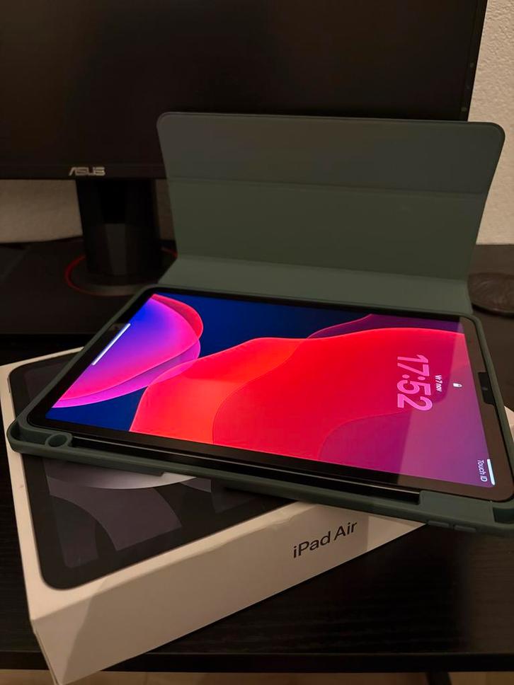 iPad Air 5 (2022) 64GB + Apple pencil - Zo goed als nieuw!, Computers en Software, Apple iPads, Zo goed als nieuw, Apple iPad Air