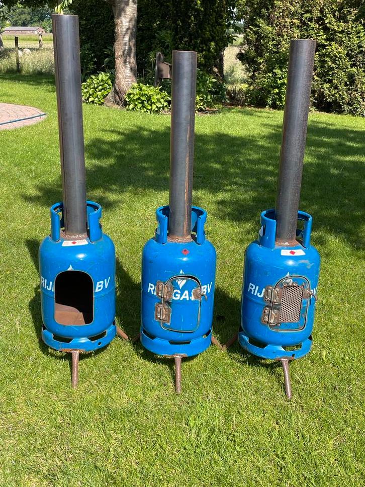 Tuinhaard terraskachel gasfleskachel houtkachel tuinkachel, Tuin en Terras, Tuinhaarden, Nieuw, Ophalen