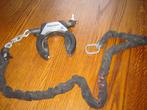 Fietsslot met ketting, Ophalen of Verzenden, Gebruikt, Kettingslot
