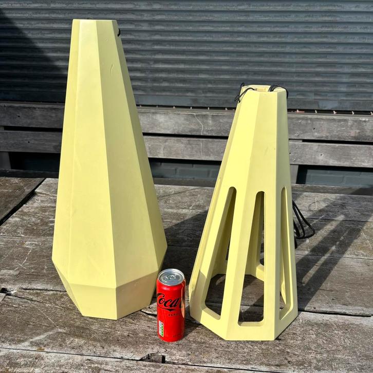 Unieke design lamp, Huis en Inrichting, Lampen | Hanglampen, Nieuw, 50 tot 75 cm, Hout, Ophalen of Verzenden