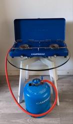 Campingaz kooktoestel met grote R907 gasfles, Caravans en Kamperen, Ophalen, Zo goed als nieuw