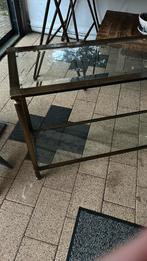Sitetables met glasplaat, Huis en Inrichting, Tafels | Sidetables, 100 tot 150 cm, Ophalen of Verzenden, Overige vormen, 50 tot 75 cm
