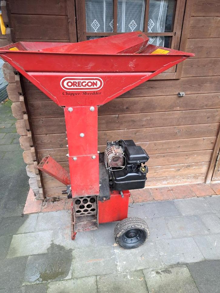 Oregon Hakselaar / Versnipperaar   5 PK- Benzine, Tuin en Terras, Hakselaars, Gebruikt, Benzine, Met opvangbak, Ophalen