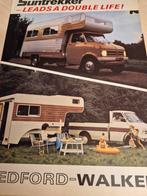 Jaren 70 camper Suntrekker Bedford Walker folder óók afzet, Ophalen of Verzenden, Opel