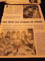 Artikel Ameide feestdag Termeyers soeppan en rollade 1960, Ophalen of Verzenden, Knipsel(s)