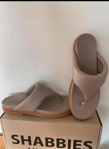 Shabbies Amsterdam slippers taupe Laatste Sale beschikbaar voor biedingen