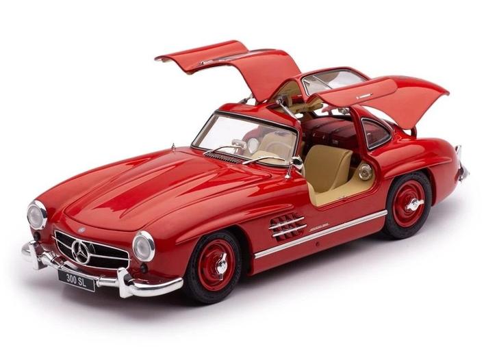 1:18 Mercedes Benz 300 SL Coupe W198 - Rood - SUPERSALE---, Hobby en Vrije tijd, Modelauto's | 1:18, Nieuw, Auto, Overige merken