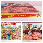 2x Simplex houten puzzel, legpuzzels, varkens en veemarkt, Antiek en Kunst, Ophalen of Verzenden