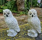 Uil van beton per 2 of apart te koop, Tuin en Terras, Tuinbeelden, Ophalen, Zo goed als nieuw, Beton, Dierenbeeld