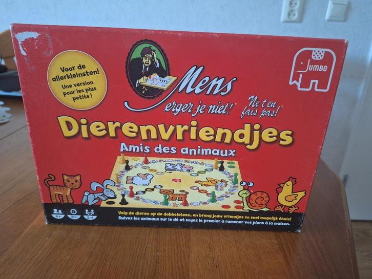 Jumbo Mens erger je niet Dierenvriendjes, Kinderen en Baby's, Speelgoed | Educatief en Creatief, Gebruikt, Ophalen