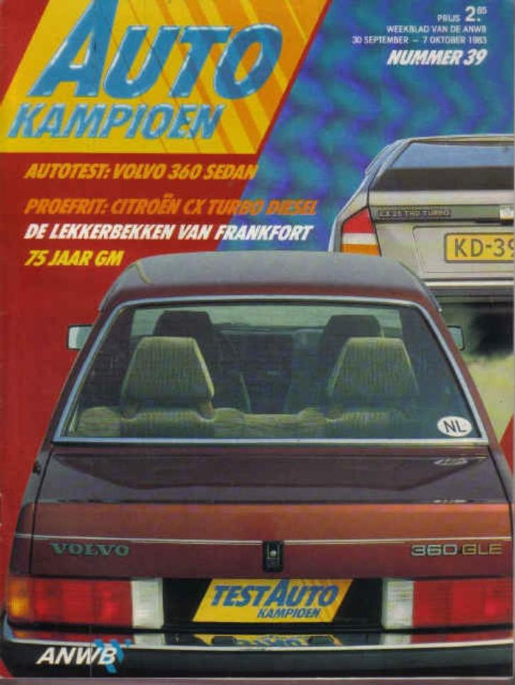 Autokampioen 39 1983 : Lomax 224 - Citroen CX 25 TRD - Volvo, Boeken, Auto's | Folders en Tijdschriften, Gelezen, Algemeen, Ophalen of Verzenden