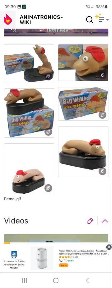 Big Willie de dansende en zingende ...... Fun Cadeautje  beschikbaar voor biedingen