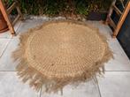 Jute vloerkleed 120 cm diameter, Ophalen, Crème, Rond, Zo goed als nieuw