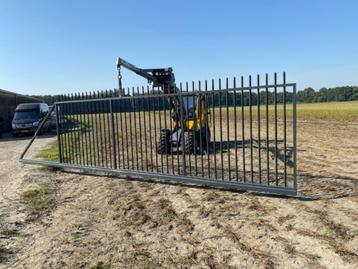 schuifpoort 6x2 zwart en antraciet beschikbaar voor biedingen