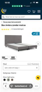 Boxspring 120 breed, Ophalen of Verzenden, Zo goed als nieuw, Twijfelaar, 120 cm