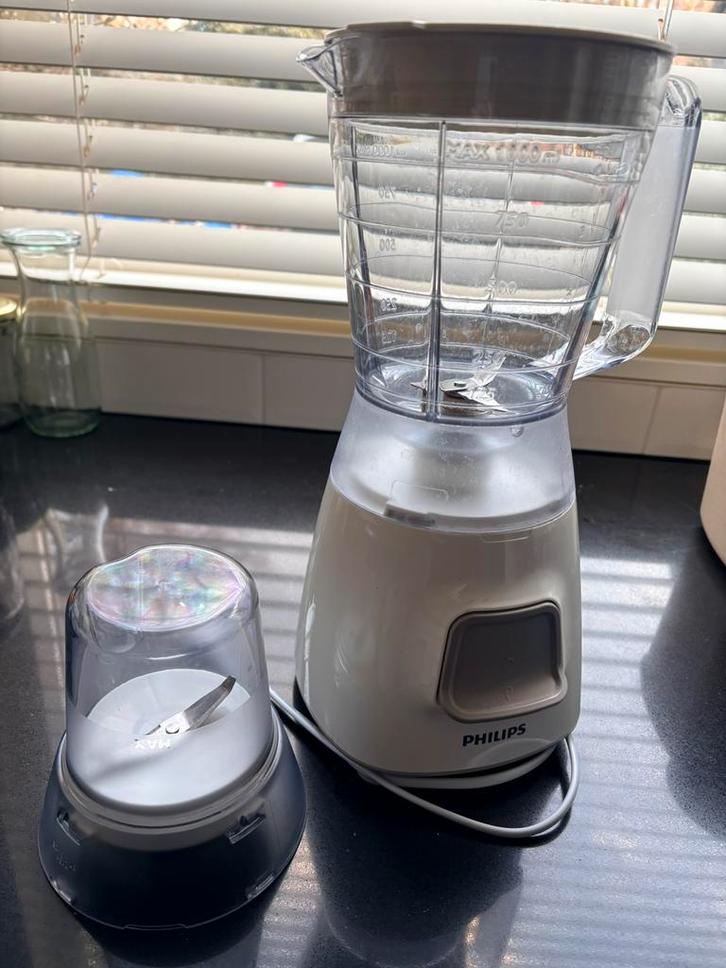Phiips blender met maalbakje, Witgoed en Apparatuur, Blenders, Zo goed als nieuw, Blender, Ophalen of Verzenden