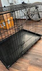 Zwarte grote hondenbench, Dieren en Toebehoren, Hondenbenches, Ophalen, Zo goed als nieuw