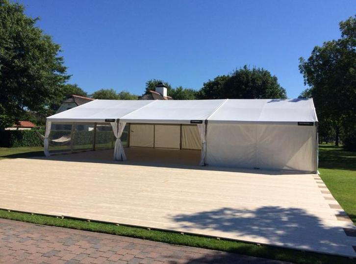 aluhal / feesttent te huur, Tuin en Terras, Partytenten, Nieuw, Partytent, 8 meter of meer, 6 meter of meer, Ophalen