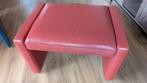 Leolux leren voetenbankje/poef/hocker. Als nieuw!, Huis en Inrichting, Ophalen, Zo goed als nieuw, Rechthoekig