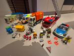 Partij Playmobil. Oa brandweer, ambulance, politie 911, Ophalen, Gebruikt