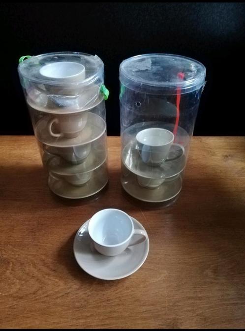 Siaki Stoneware kopje + schotel espresso sets (5 beschikbaar, Verzamelen, Porselein, Kristal en Bestek, Nieuw, Kop en/of schotel