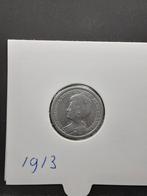 25 cent 1913 Koningin Wilhelmina, Zilver, 25 cent, Ophalen of Verzenden, Koningin Wilhelmina