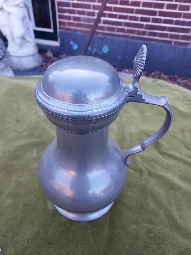 Tinnen klepkan met oor., Antiek en Kunst, Antiek | Tin, Verzenden