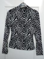 Top Blouse XS 34 Zebra Print Nieuw ( Jool ), Verzenden, Nieuw, Maat 34 (XS) of kleiner, Zwart