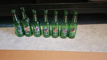 Heineken bierflesjes F1 met circuit 7 stuks in goede staat  beschikbaar voor biedingen