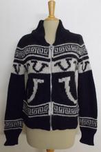 Zwart/wit baby alpaca zacht en warm vest van True Religion!M, Kleding | Dames, Truien en Vesten, Maat 42/44 (L), Zo goed als nieuw