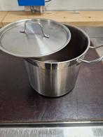 9 liter rvs sauce pan, Huis en Inrichting, Keuken | Potten en Pannen, Keramische plaat, Rvs, Zo goed als nieuw, Ophalen