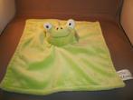Wibra kikker groen velours knuffel doekje 25x26 cm witte, Ophalen of Verzenden, Nieuw, Kikker