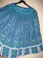 Folklore rok turquoise maat l xl, Blauw, Maat 46/48 (XL) of groter, Ophalen of Verzenden, Zo goed als nieuw