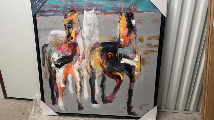 Coco Maison Galop on the Prairie Schilderij, Antiek en Kunst, Kunst | Schilderijen | Klassiek, Ophalen