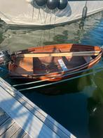 Houten sloepje roeiboot met 2.5 pk suzuki, Watersport en Boten, Ophalen, Gebruikt, Tot 10 pk, Binnenboordmotor