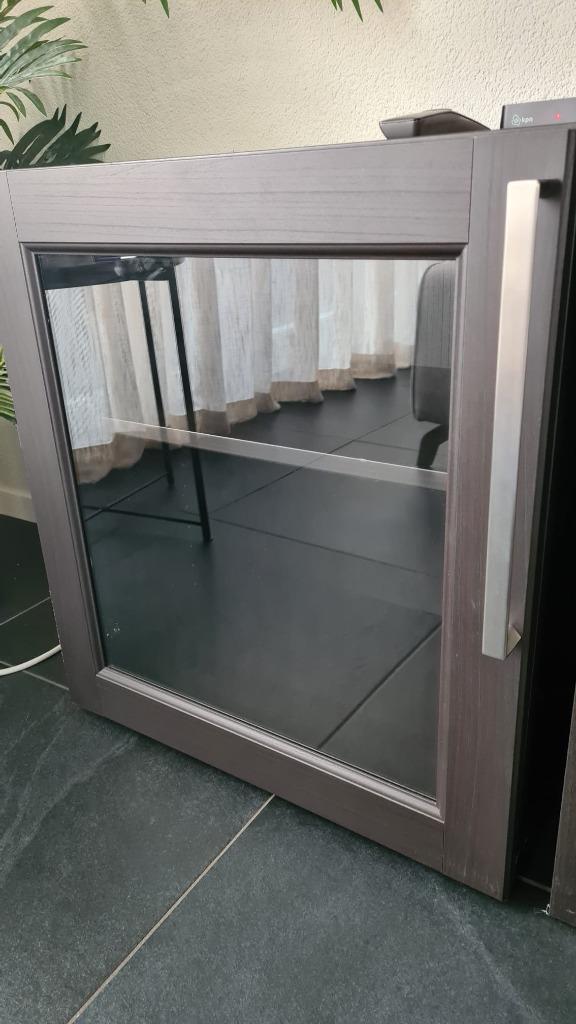 IKEA BESTÅ open kast vitrinedeur – zwartbruin / helder glas, Huis en Inrichting, Kasten | Televisiemeubels, Zo goed als nieuw