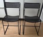 Set van 2 Sultana” Stackable Chairs, by Arrben Italy, ca80s, Huis en Inrichting, Stoelen, Twee, Zwart, Ophalen of Verzenden, Zo goed als nieuw